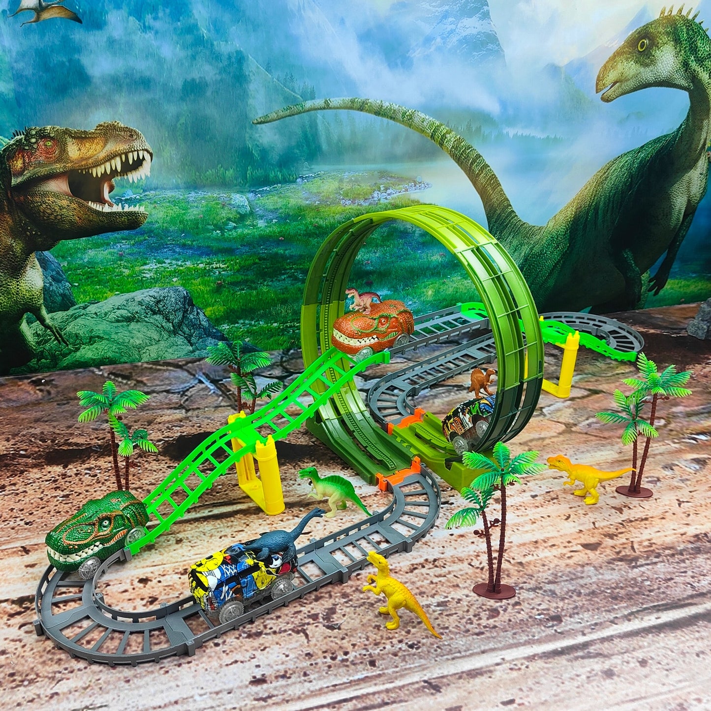Anti-Gravity Dinosaur Curved Track Set