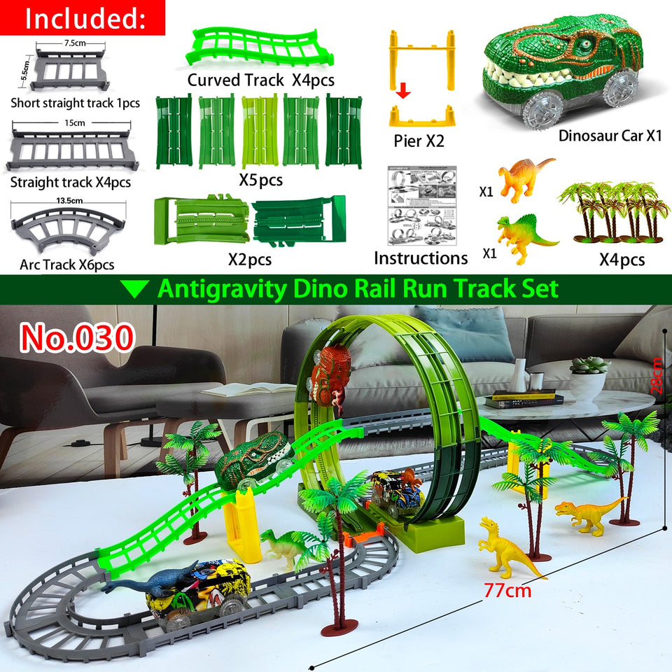 Anti-Gravity Dinosaur Curved Track Set