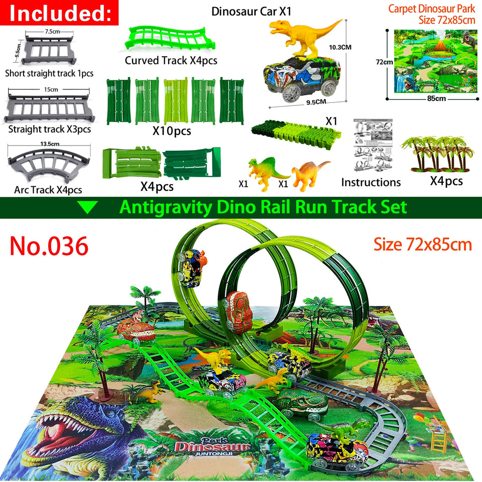 Anti-Gravity Dinosaur Curved Track Set