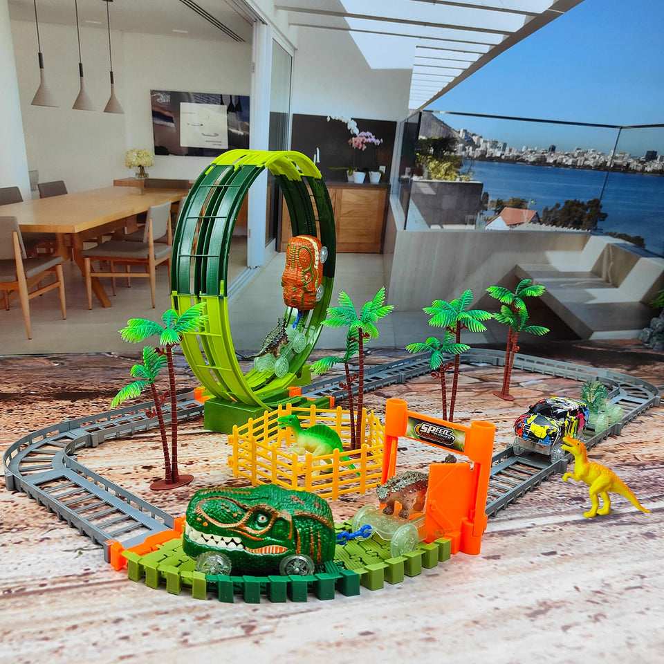 Anti-Gravity Dinosaur Curved Track Set