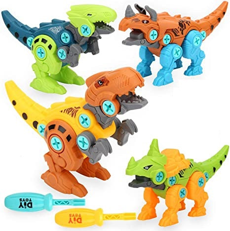 DIY Dino Building Toy Set (Pack of 4)