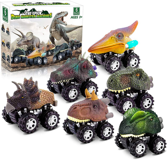 Dinosaur Mini Pull Back Monster Cars (Pack of 6)