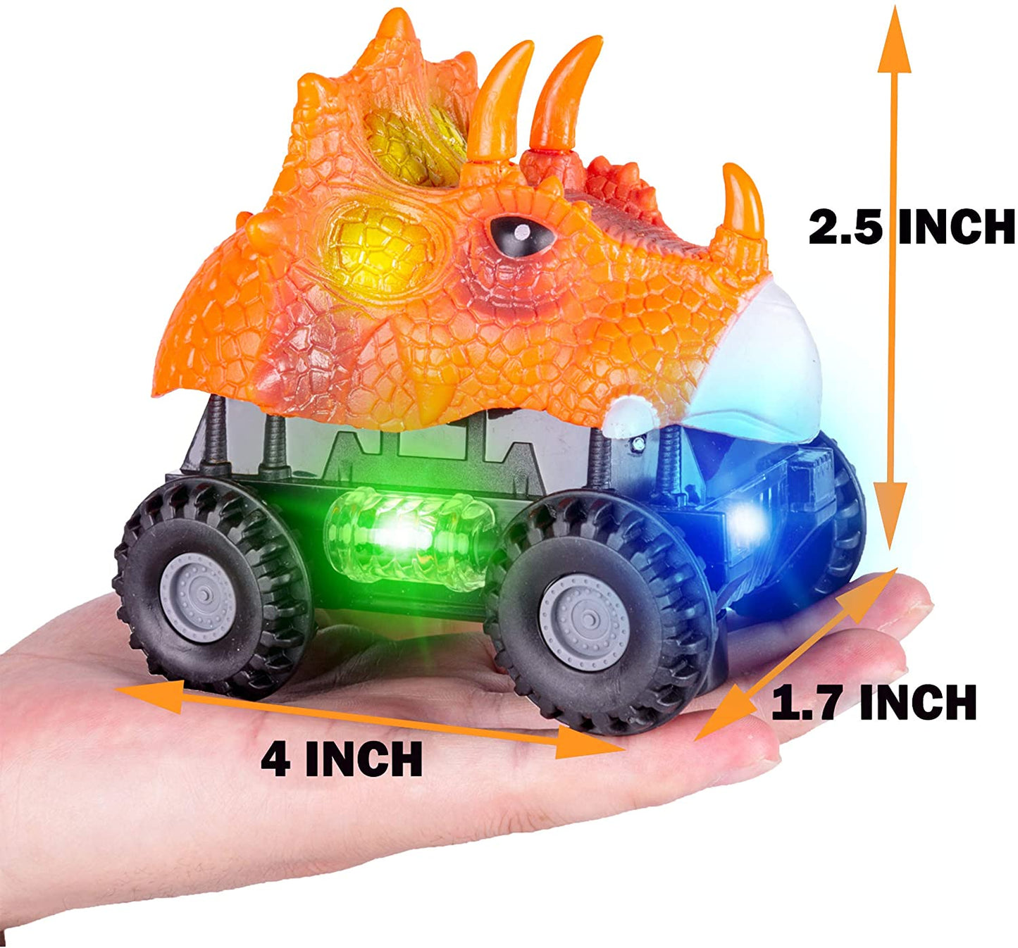 Dino Roaring LED Off-Road (Pack of 4)