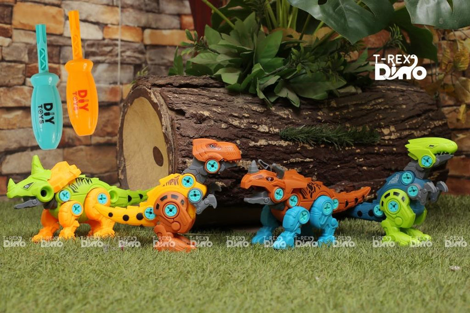 DIY Dino Building Toy Set (Pack of 4)