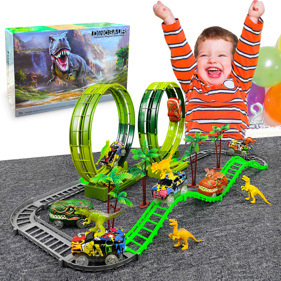 Anti-Gravity Dinosaur Curved Track Set