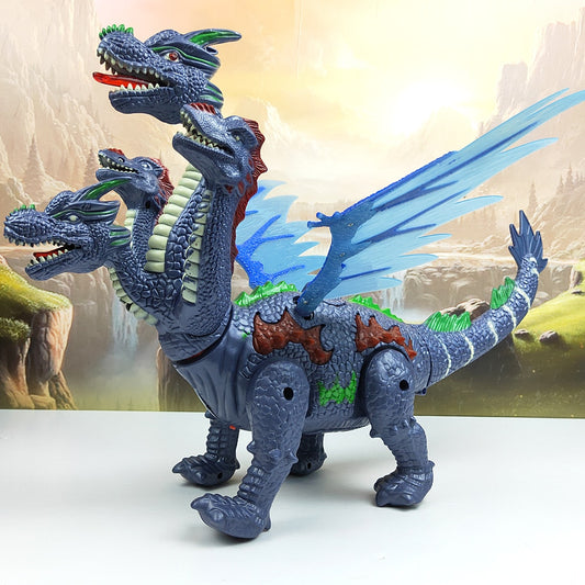 Walking Four-Headed Dinosaur-Dragon Toy